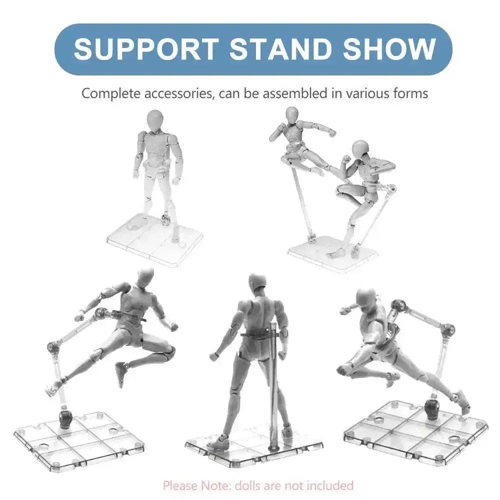  Premium Clear Action Figure Stand Set - 9 Holders Toyland EU -  ToylandEU™