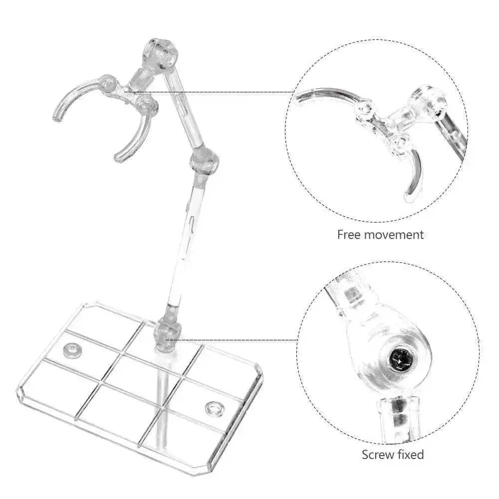 Premium Clear Action Figure Stand Set with Stable Support for Gundam Model Enthusiasts - ToylandEU