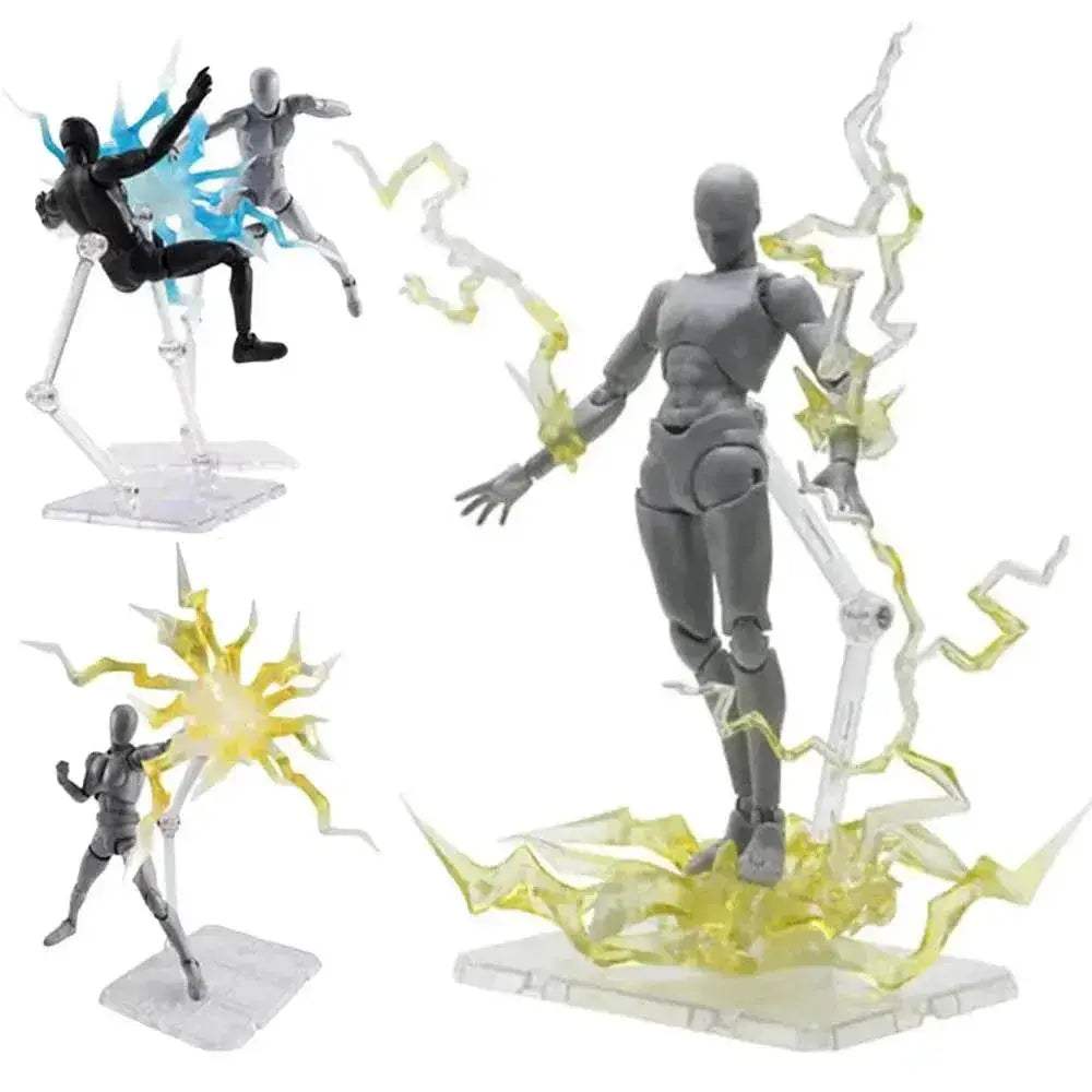 Premium Clear Action Figure Stand Set with Stable Support for Gundam Model Enthusiasts - ToylandEU