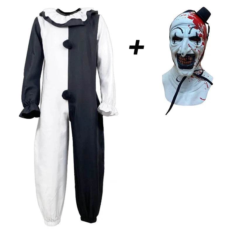 Premium Clown Costume Jumpsuit Mask Set for Adults - ToylandEU