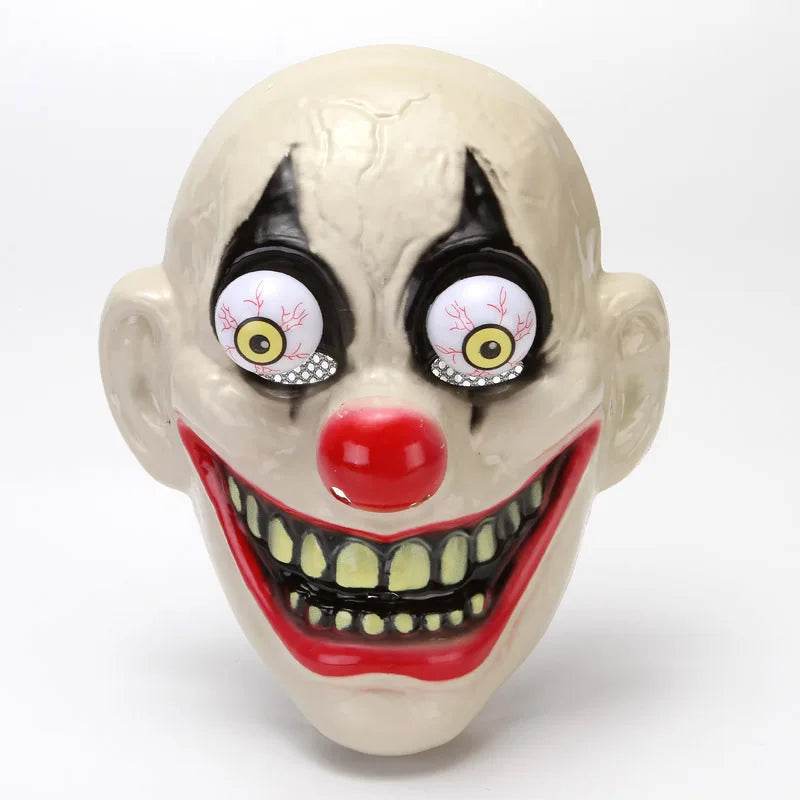 Premium Clown Mask Red Nose Grin for Adults Halloween Party - ToylandEU
