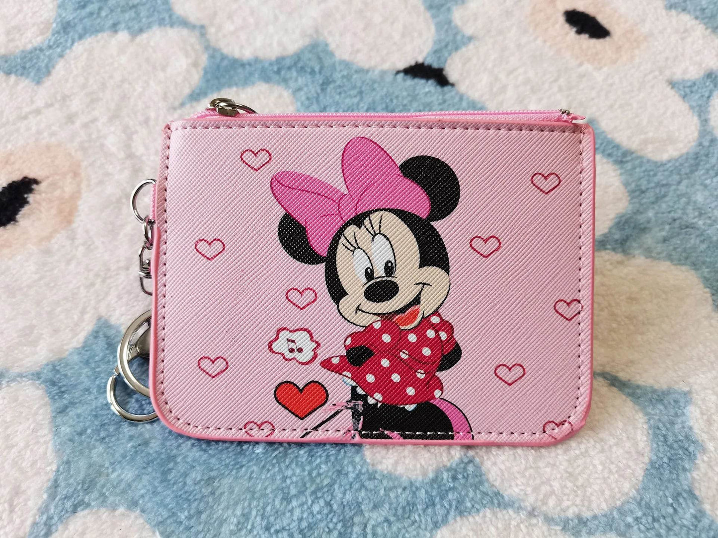 Premium Coin Purse Keychain Disney Mickey Minnie Cartoon Design PU Material For Students - ToylandEU