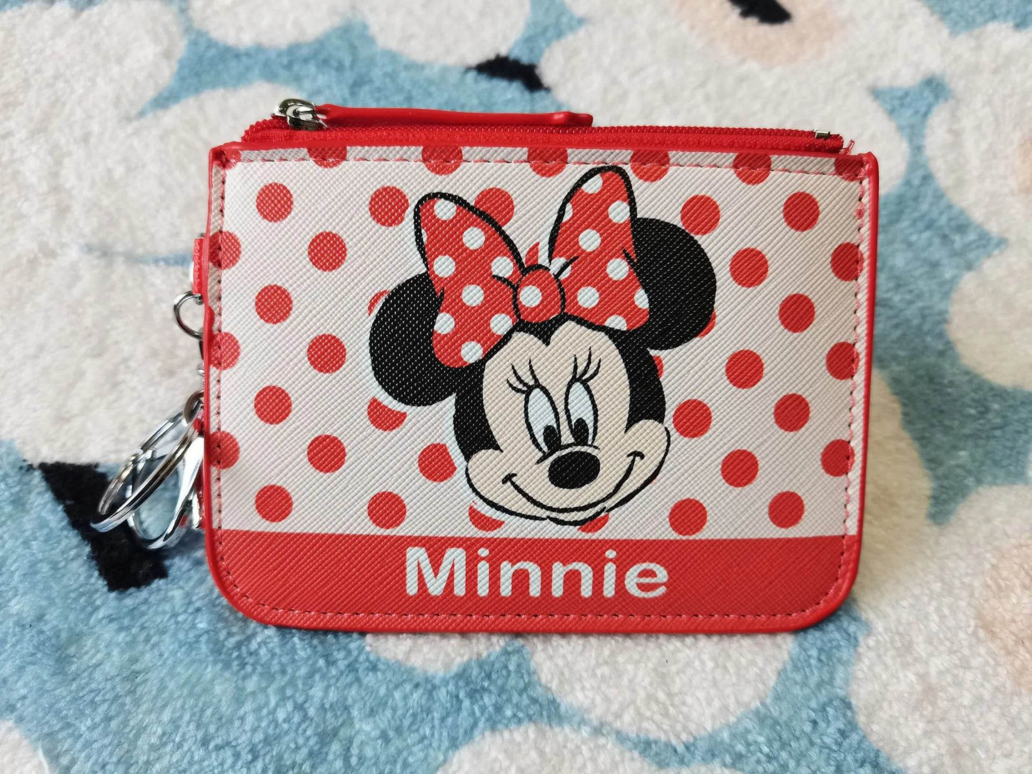 Premium Coin Purse Keychain Disney Mickey Minnie Cartoon Design PU Material For Students - ToylandEU