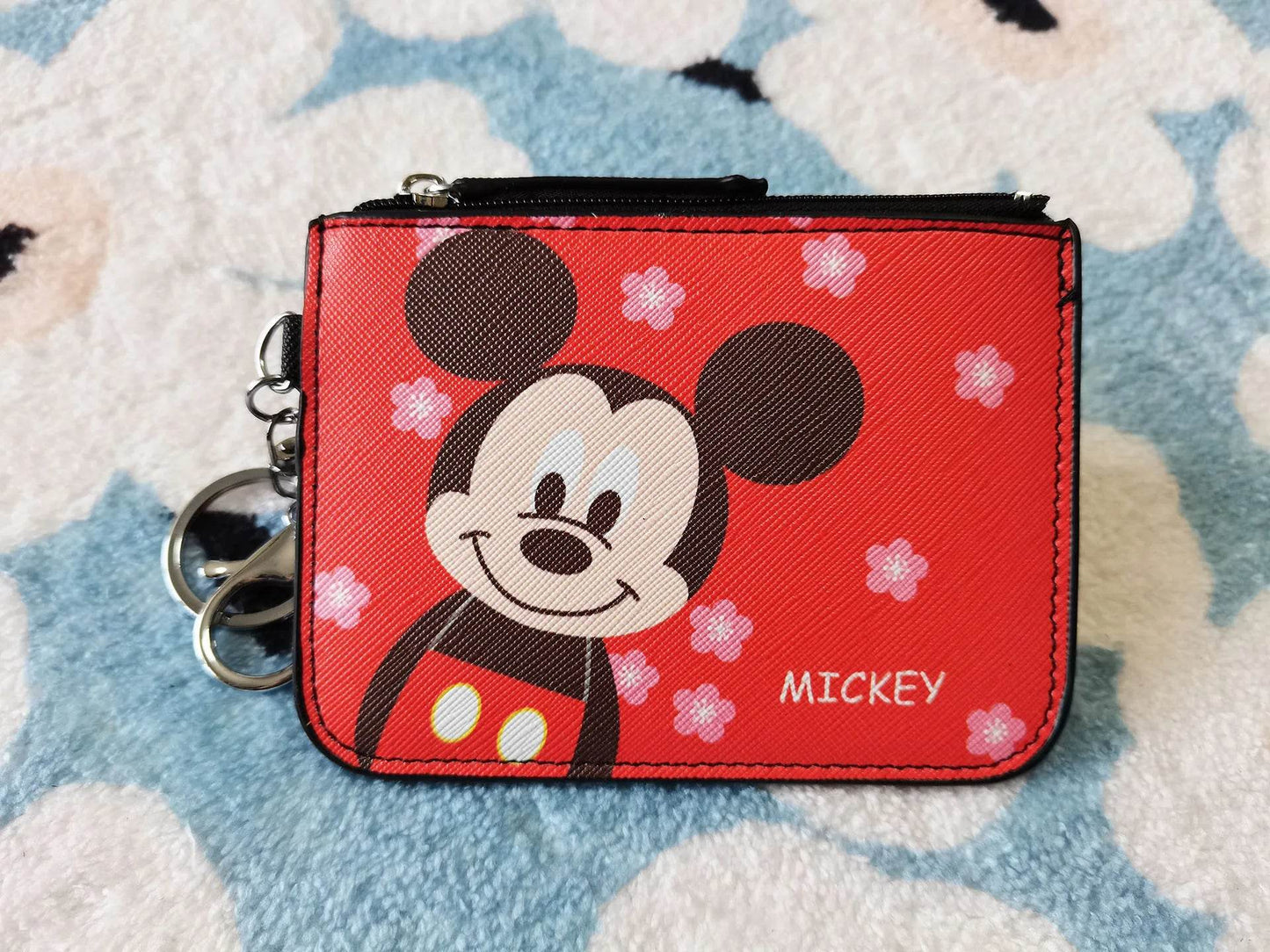Premium Coin Purse Keychain Disney Mickey Minnie Cartoon Design PU Material For Students - ToylandEU