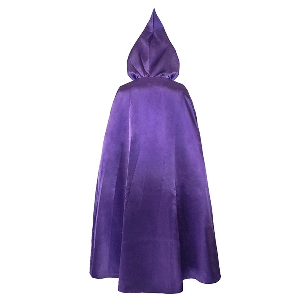 Premium Cosplay Bodysuit Raven Purple Hood Cloak For Women - ToylandEU