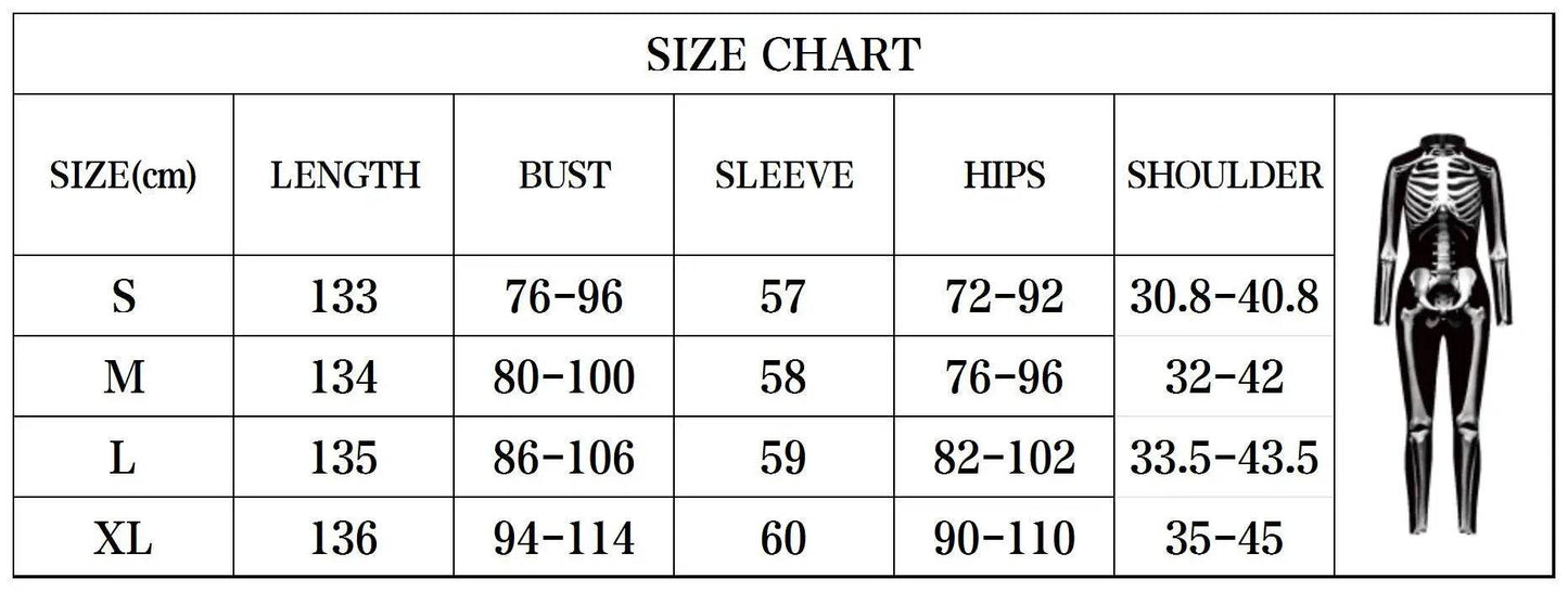 Premium Cosplay Bodysuit Skeleton Print For Women Halloween - ToylandEU