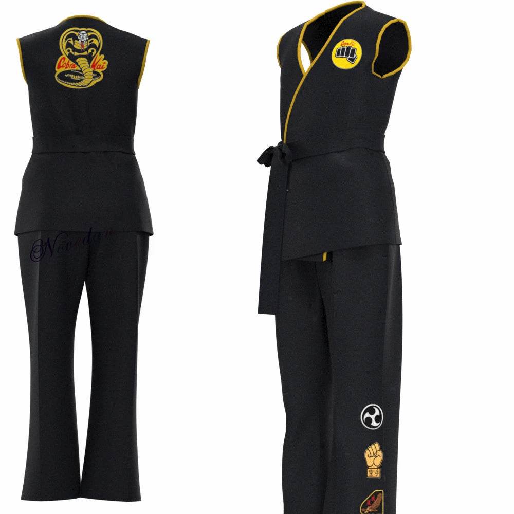 Premium Cosplay Cobra Kai Val Armorr Karate Uniform For Men - ToylandEU