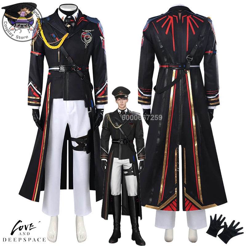 Premium Cosplay Costume Black Captain Uniform Unisex - ToylandEU