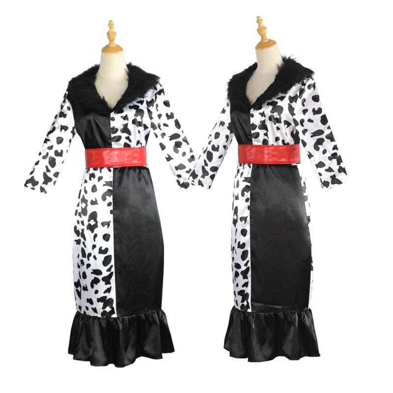 Premium Cosplay Costume Cruella Look Dalmatian For Women - ToylandEU