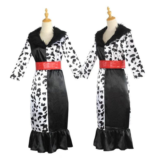 Premium Cosplay Costume Cruella Look Dalmatian For Women - ToylandEU