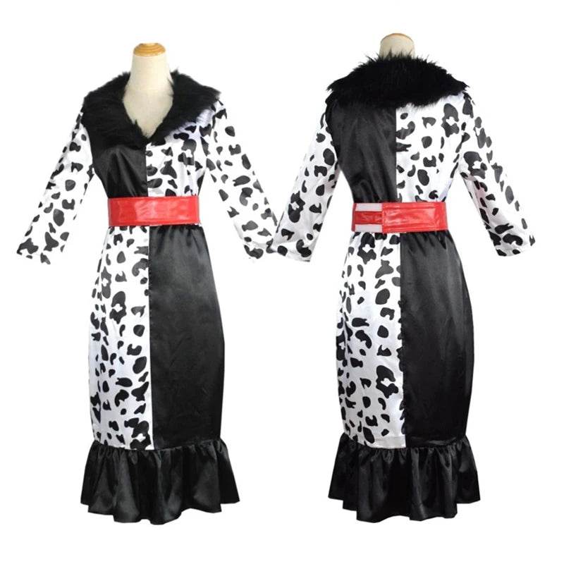 Premium Cosplay Costume Cruella Look Dalmatian For Women - ToylandEU