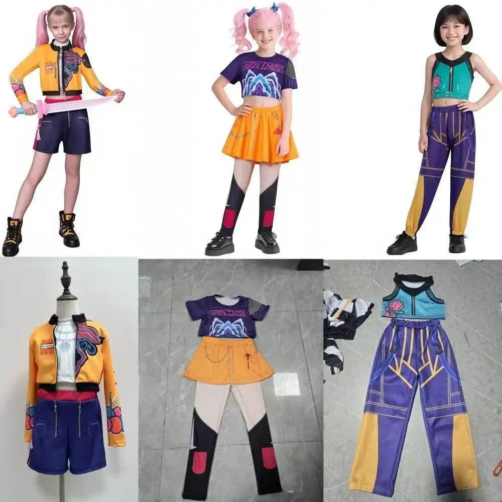 Premium Cosplay Costume Demon Hunters Theme For Children - ToylandEU