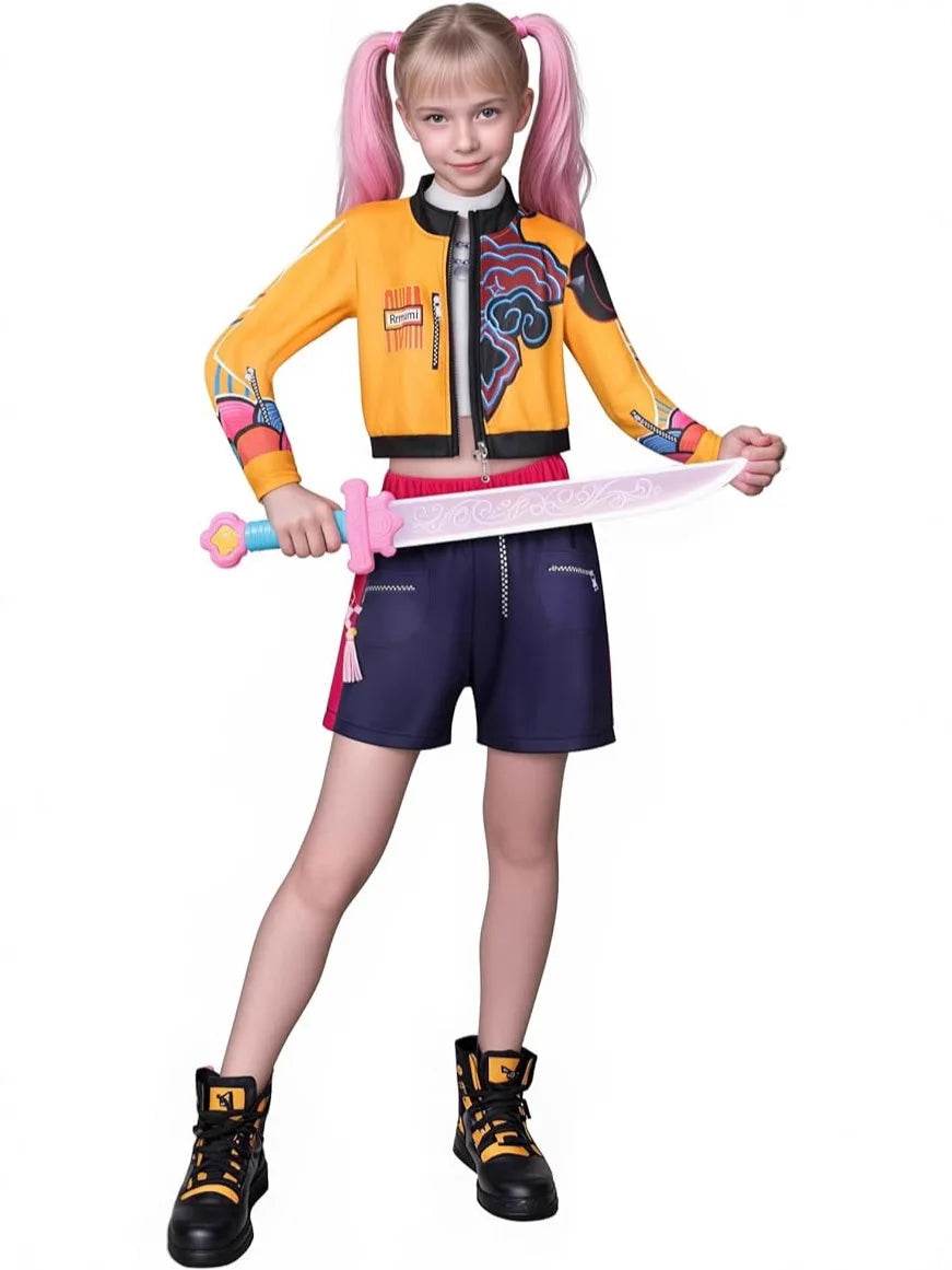 Premium Cosplay Costume Demon Hunters Theme For Children - ToylandEU