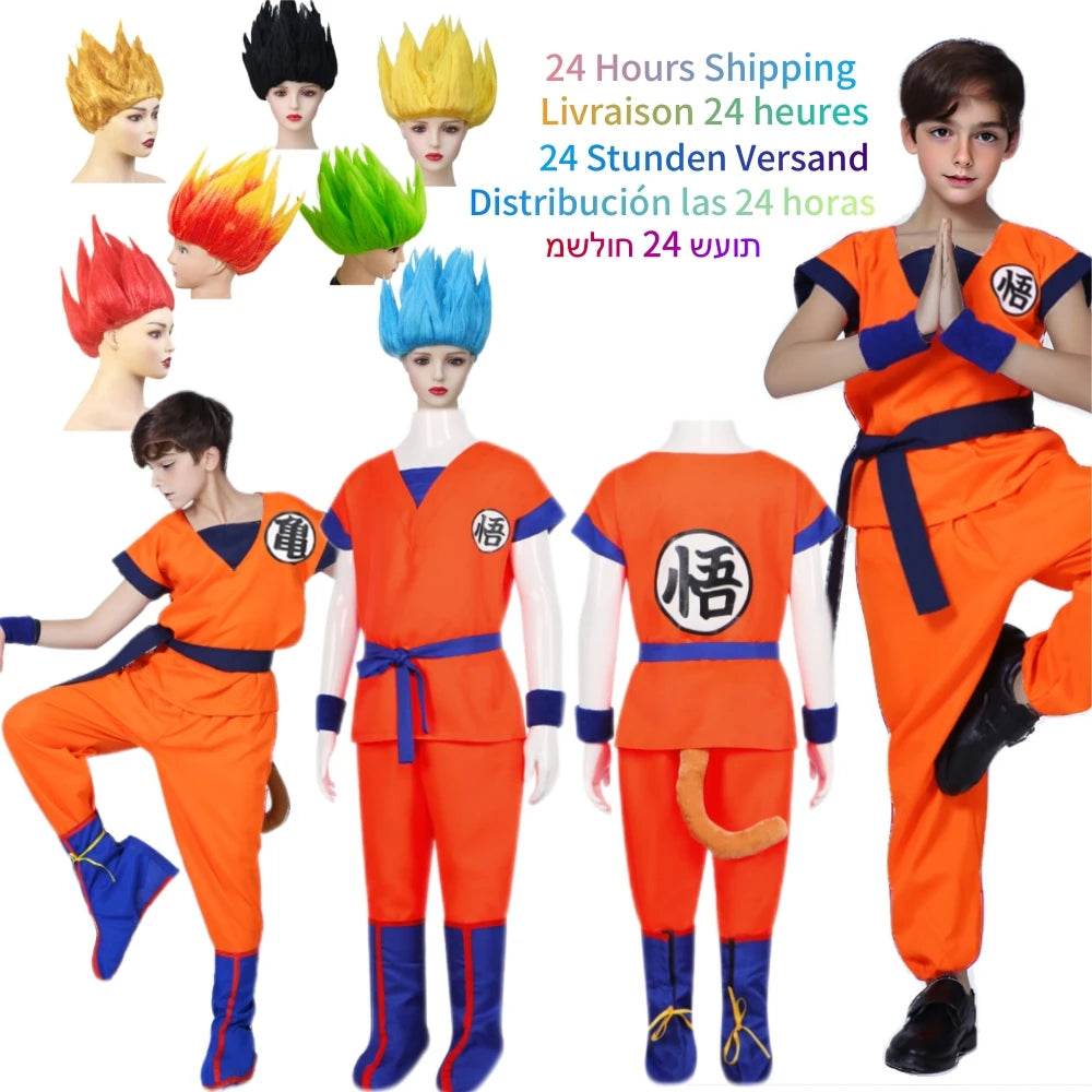 Premium Cosplay Costume Dragon Ball Goku Wig For Kids - ToylandEU