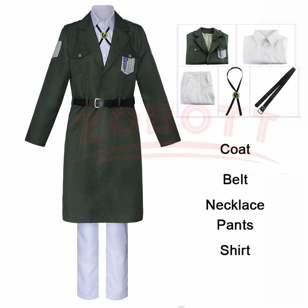 Premium Cosplay Costume Eren Levi Scouting Jacket Unisex - ToylandEU