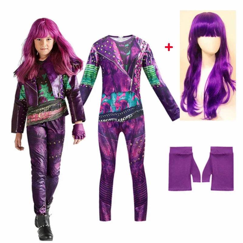 Premium Cosplay Costume Evie Mal Descendants 3 Wig Girls - ToylandEU