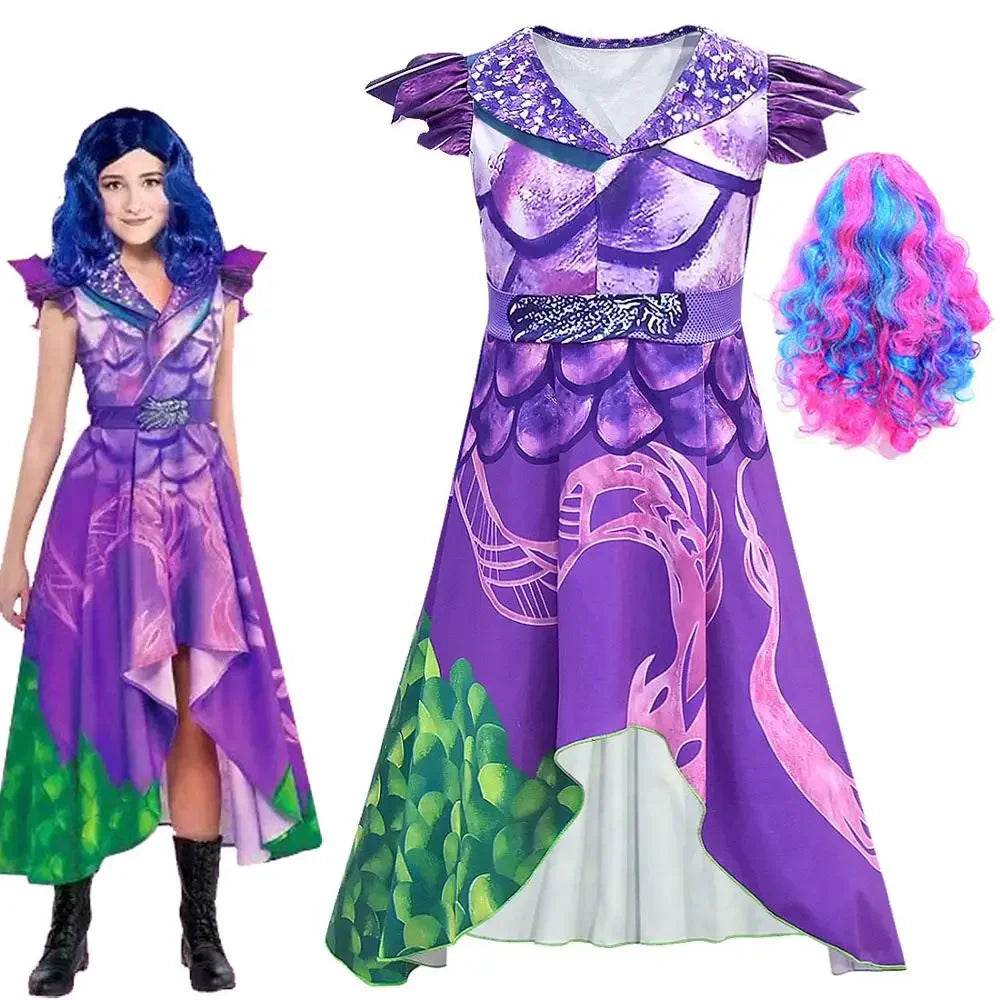 Premium Cosplay Costume Evie Mal Descendants 3 Wig Girls - ToylandEU
