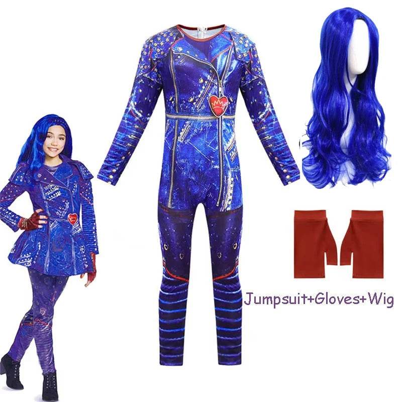 Premium Cosplay Costume Evie Mal Descendants 3 Wig Girls - ToylandEU