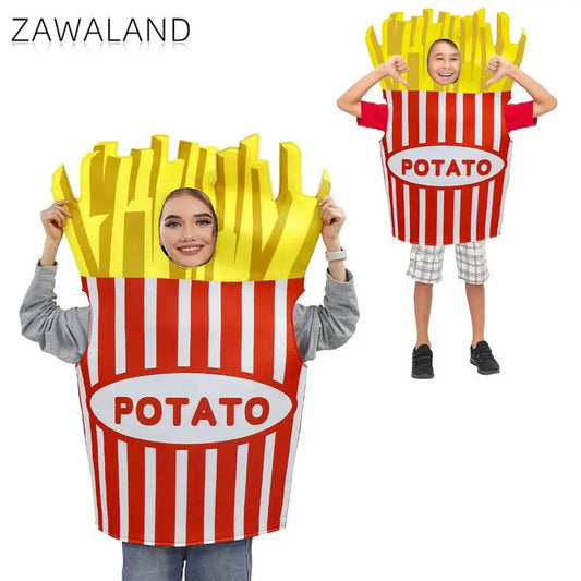 Premium Cosplay Costume French Fries 3D Printed Family - ToylandEU