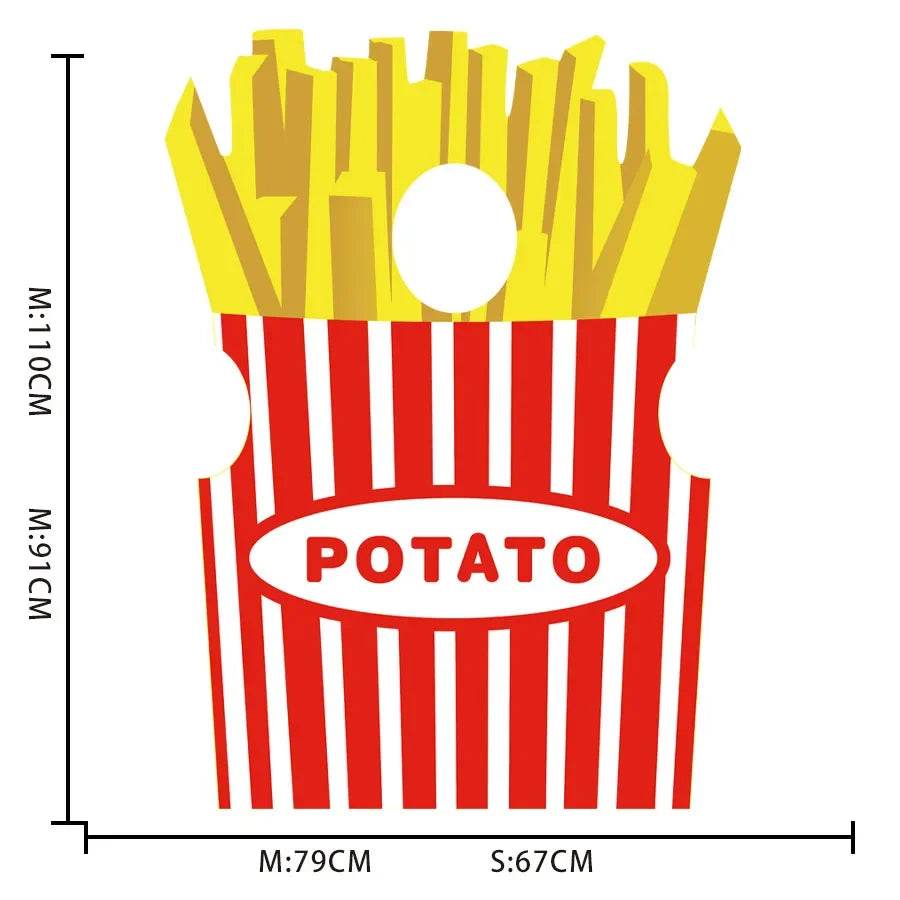 Premium Cosplay Costume French Fries 3D Printed Family - ToylandEU