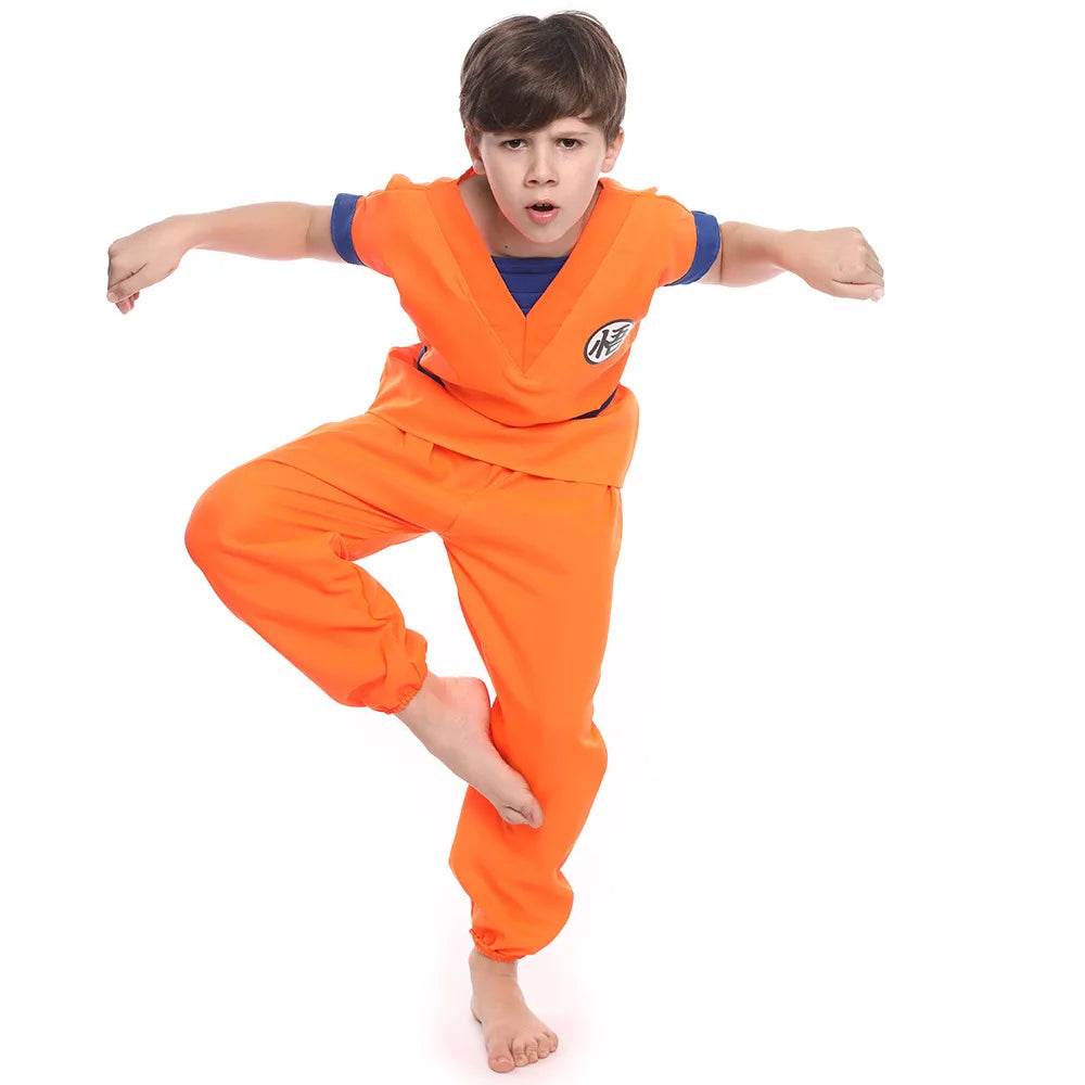 Premium Cosplay Costume Goku Style Bodysuit For Kids - ToylandEU