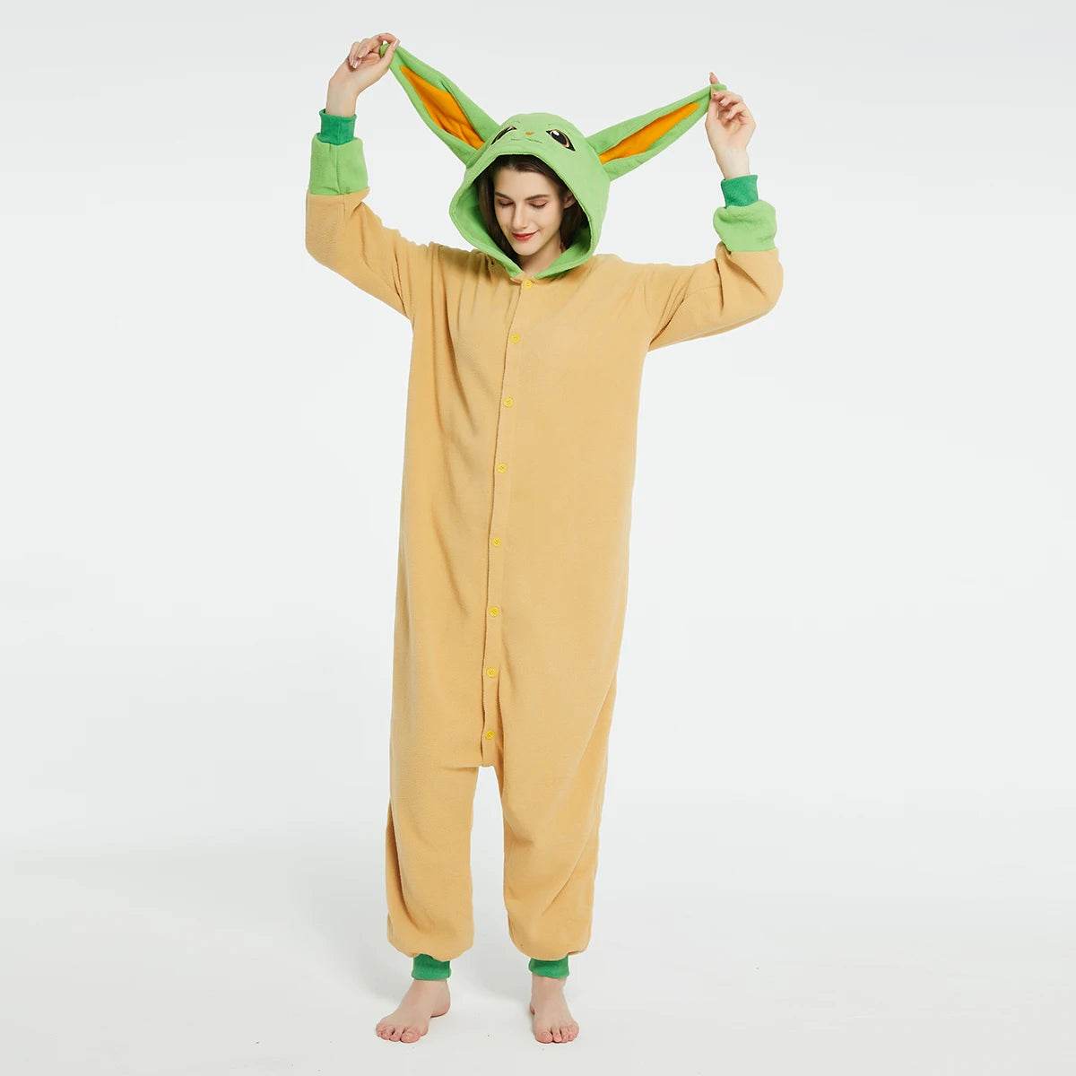 Premium Cosplay Costume Grogu Pajamas Kigurumi For Adults - ToylandEU