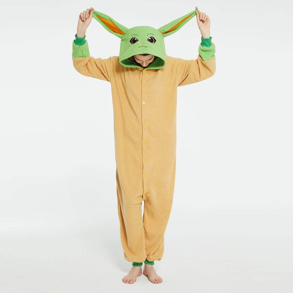 Premium Cosplay Costume Grogu Pajamas Kigurumi For Adults - ToylandEU
