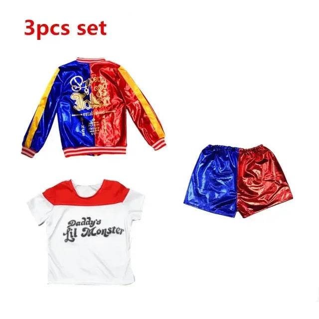 Premium Cosplay Costume Harley Quinn Jacket Set For Girls - ToylandEU