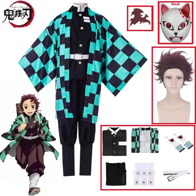 Premium Cosplay Costume Kamado Tanjirou Look For All Ages - ToylandEU