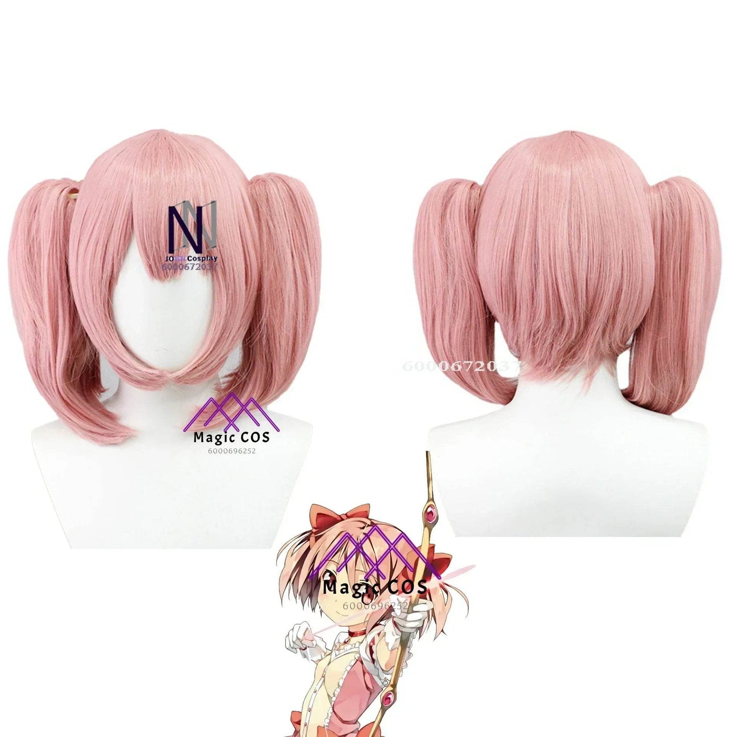 Premium Cosplay Costume Kaname Madoka Dress Wig For Women - ToylandEU