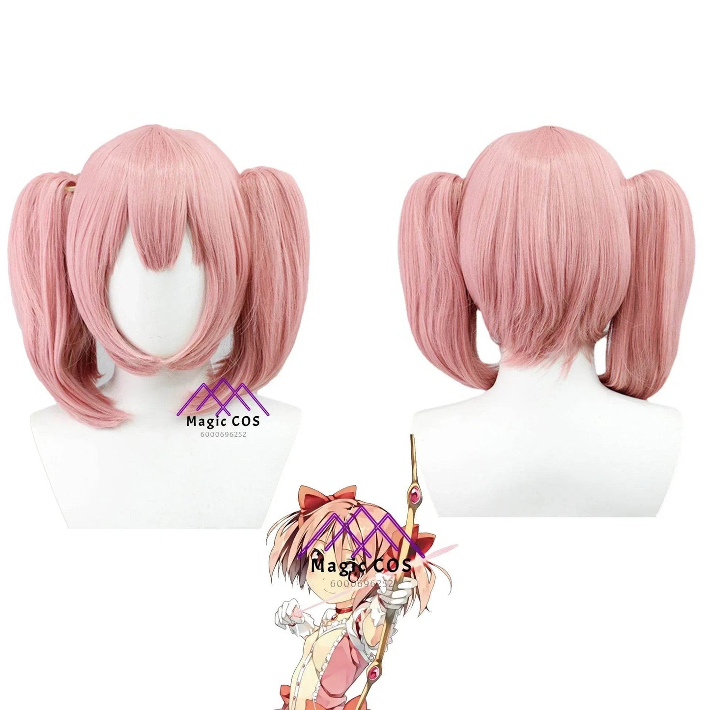 Premium Cosplay Costume Kaname Madoka Dress Wig For Women - ToylandEU