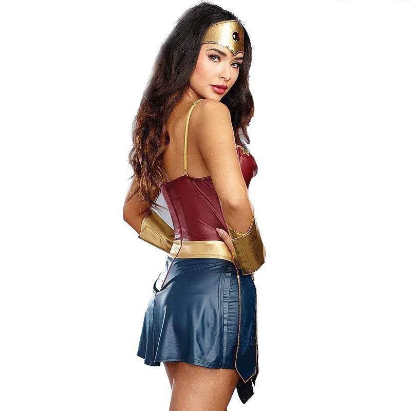 Premium Cosplay Costume Leather Skirt Diana Prince Women - ToylandEU