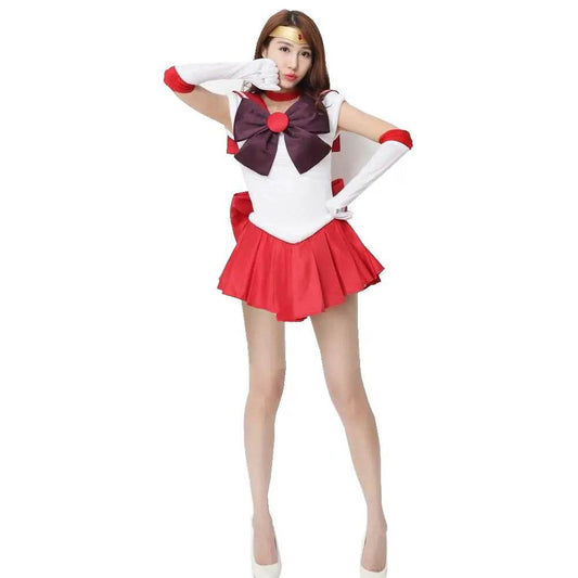 Premium Cosplay Costume Sailor Rei Hino 6 Piece Set Women - ToylandEU