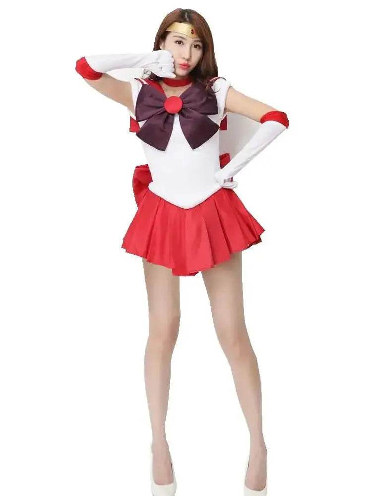 Premium Cosplay Costume Sailor Rei Hino 6 Piece Set Women - ToylandEU