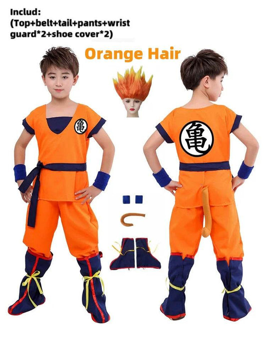 Premium Cosplay Costume Set Goku Theme Bodysuit For Kids - ToylandEU