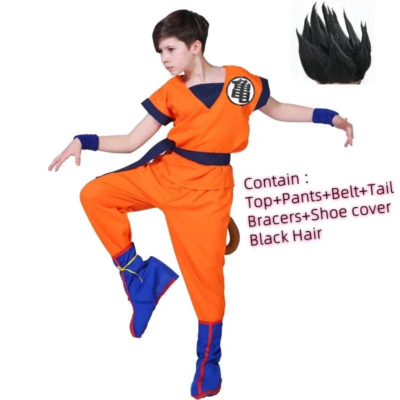 Premium Cosplay Costume Set Super Saiyan Wig For Adults - ToylandEU