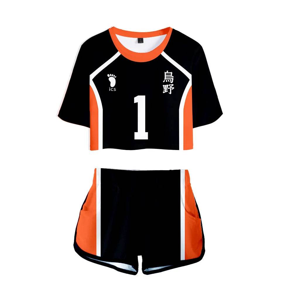 Premium Cosplay Costume Shirt And Shorts Set Haikyuu Fans - ToylandEU