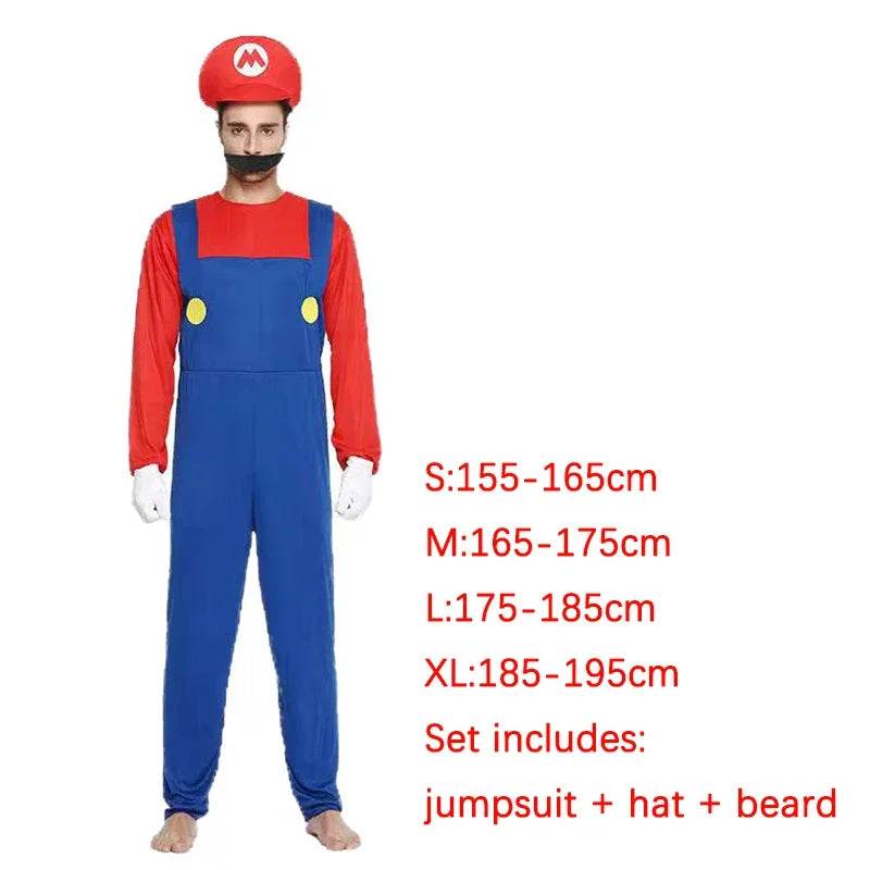 Premium Cosplay Costume Super Luigi Uniform For Adults - ToylandEU