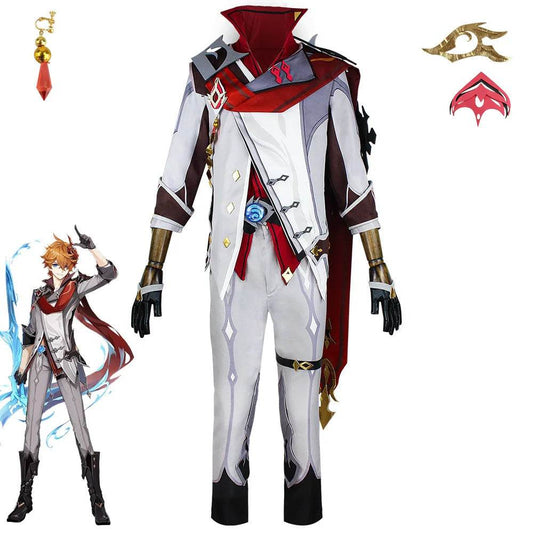 Premium Cosplay Costume Tartaglia Set With Wig For Men - ToylandEU