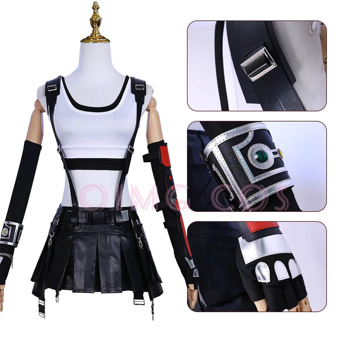 Premium Cosplay Costume Tifa Lockhart Set For Women - ToylandEU