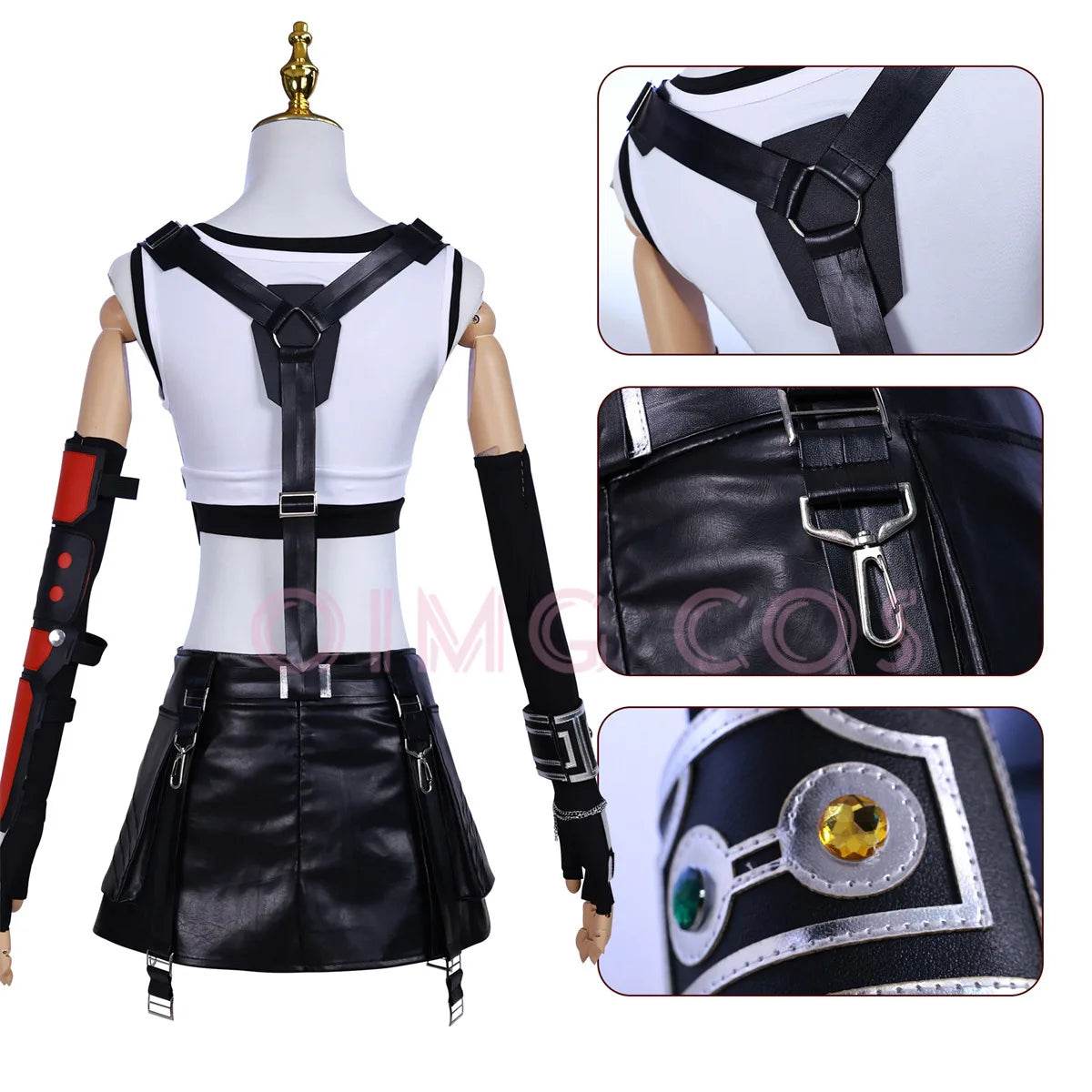 Premium Cosplay Costume Tifa Lockhart Set For Women - ToylandEU