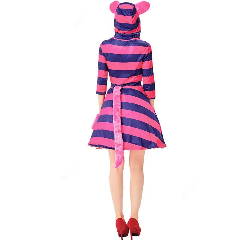 Premium Cosplay Dress Cheshire Cat For Adults And Kids - ToylandEU