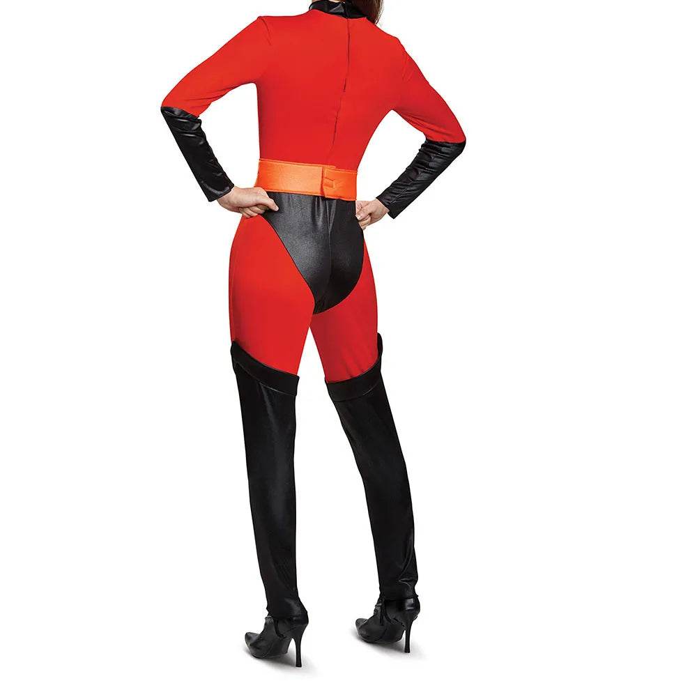 Premium Cosplay Incredibles Red Jumpsuit Mask Unisex - ToylandEU