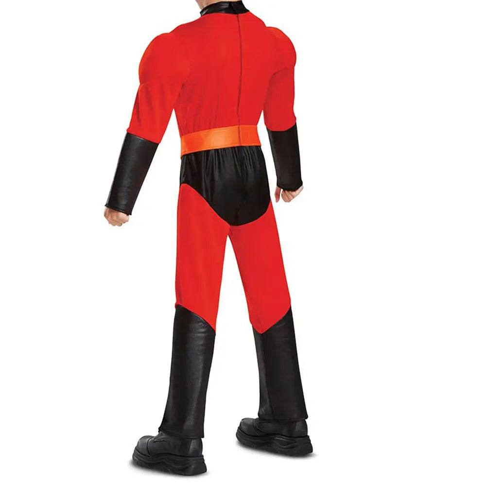 Premium Cosplay Incredibles Red Jumpsuit Mask Unisex - ToylandEU