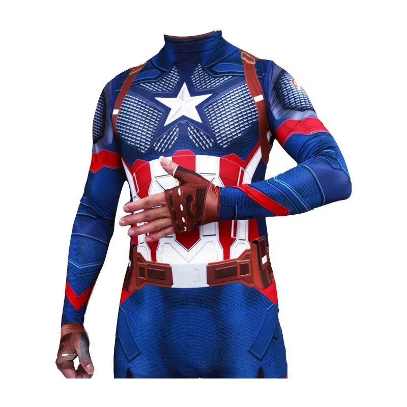 Premium Cosplay Jumpsuit Captain America Style For All Ages - ToylandEU