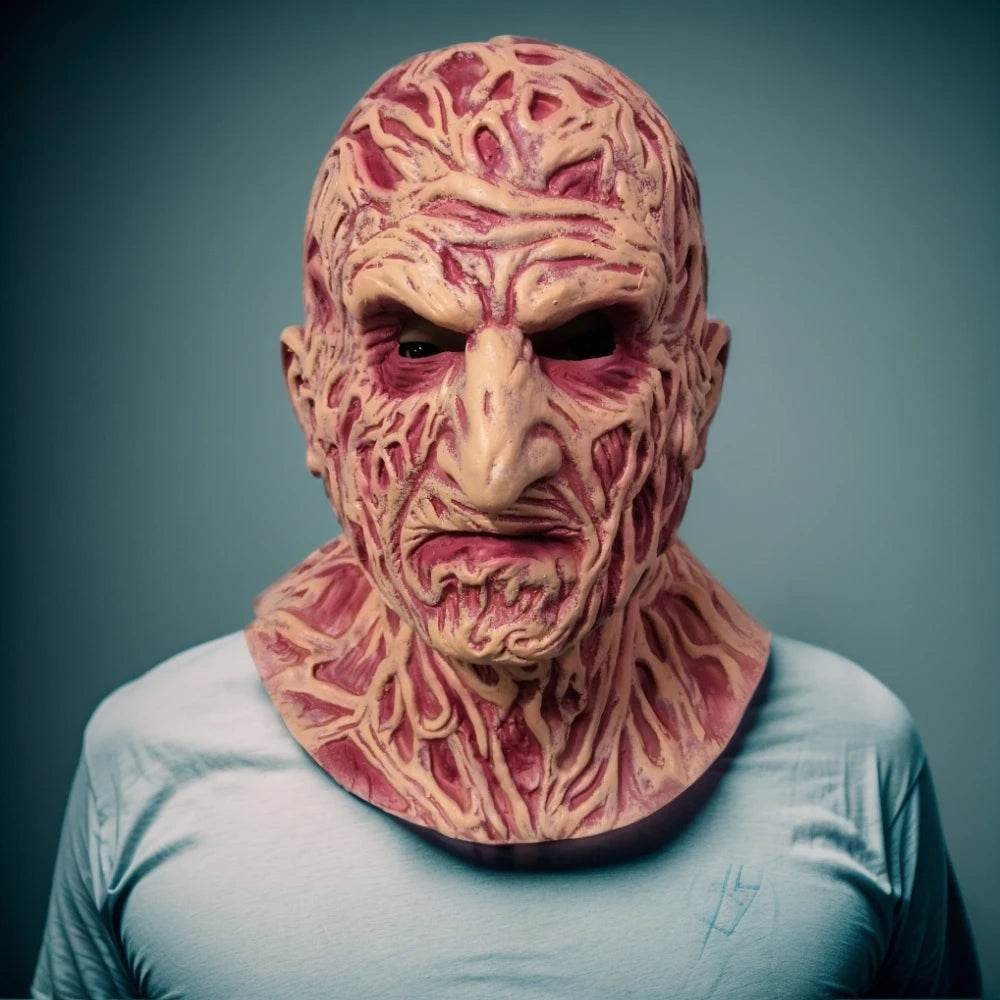Premium Cosplay Mask Freddy Krueger Full Face For Halloween - ToylandEU