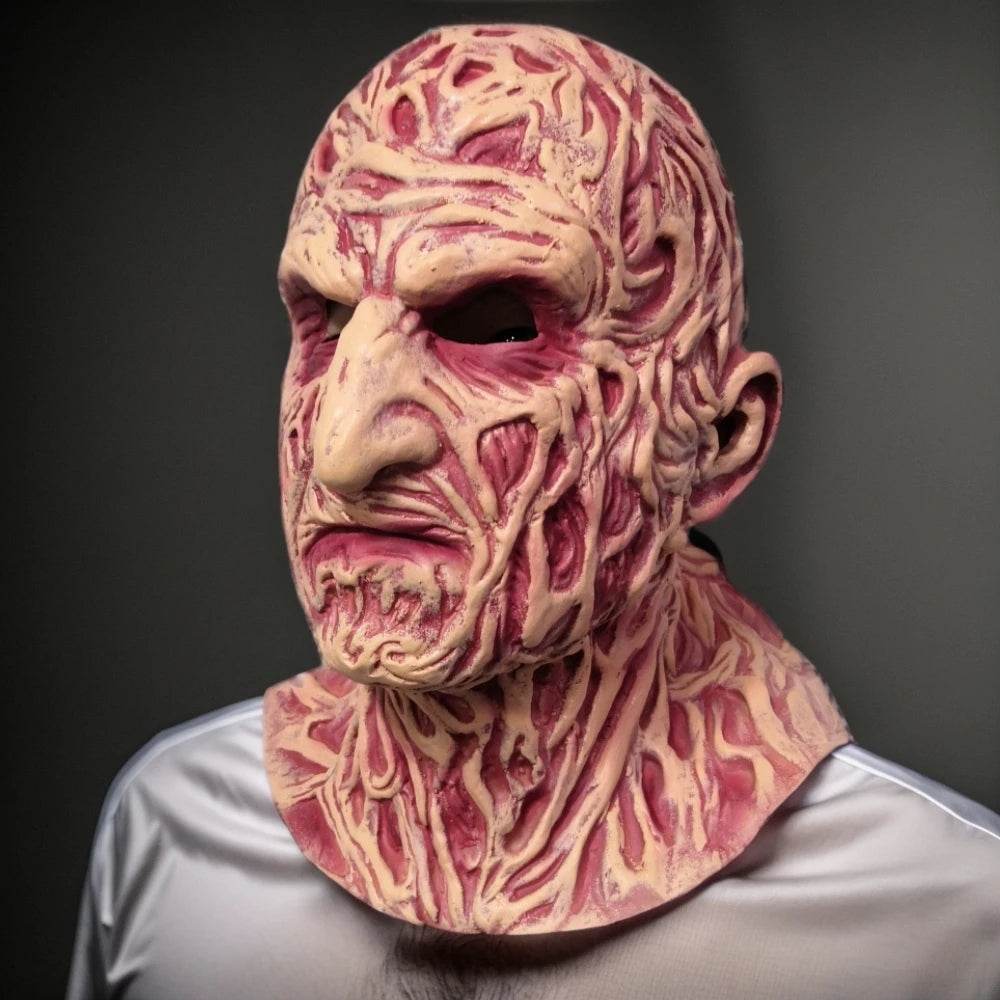 Premium Cosplay Mask Freddy Krueger Full Face For Halloween - ToylandEU