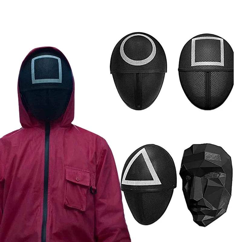 Premium Cosplay Mask Geometric Square Circle For Party - ToylandEU