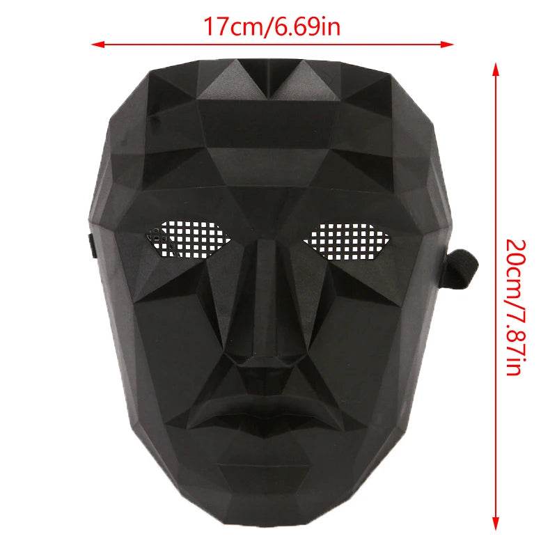 Premium Cosplay Mask Geometric Square Circle For Party - ToylandEU