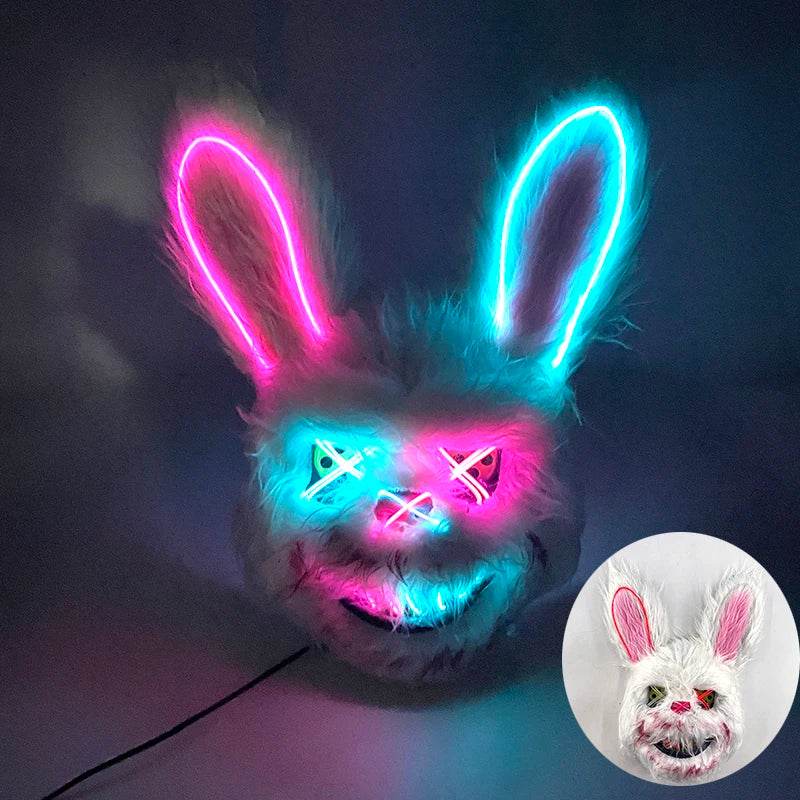 Premium Cosplay Mask Glowing Bunny Bear For Halloween - ToylandEU